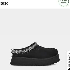 Ugg Black Platform Tazzman Slipper